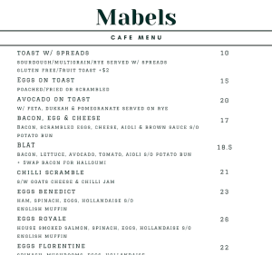 Mabels Food & Beverages in Toorak