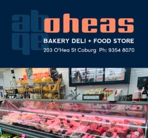 Bakery and Pastry Shops in Victoria Australia O'Heas Bakery
