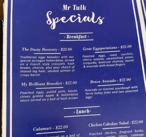 Mr Tulk Cafe Food & Beverages in Melbourne