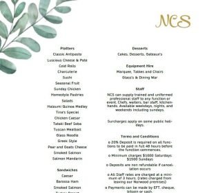 Norwood Catering Services Food & Beverages in Norwood