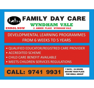 Wyndham Green Family Day Care Child Care in Wyndham Vale